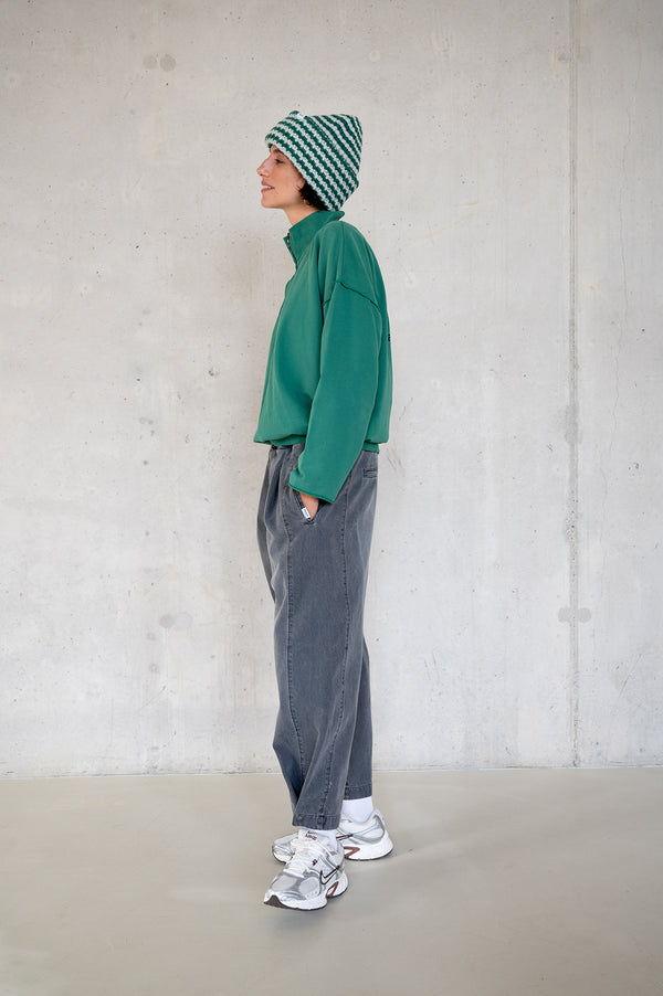 Penn & Ink SWEATER PRINT (W25F1764LTD) GREEN - BLACK