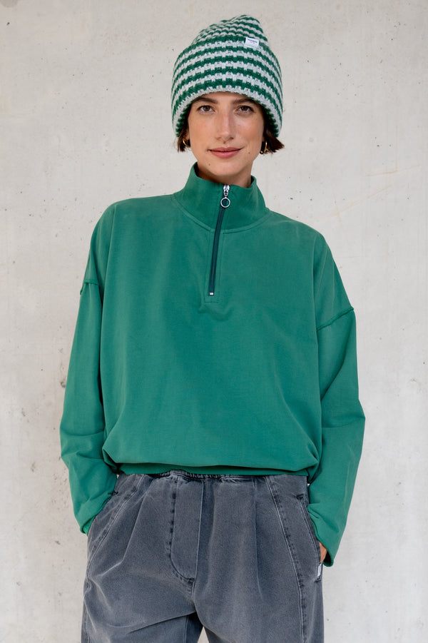 penn & ink SWEATER PRINT (W25F1764LTD) GREEN - BLACK