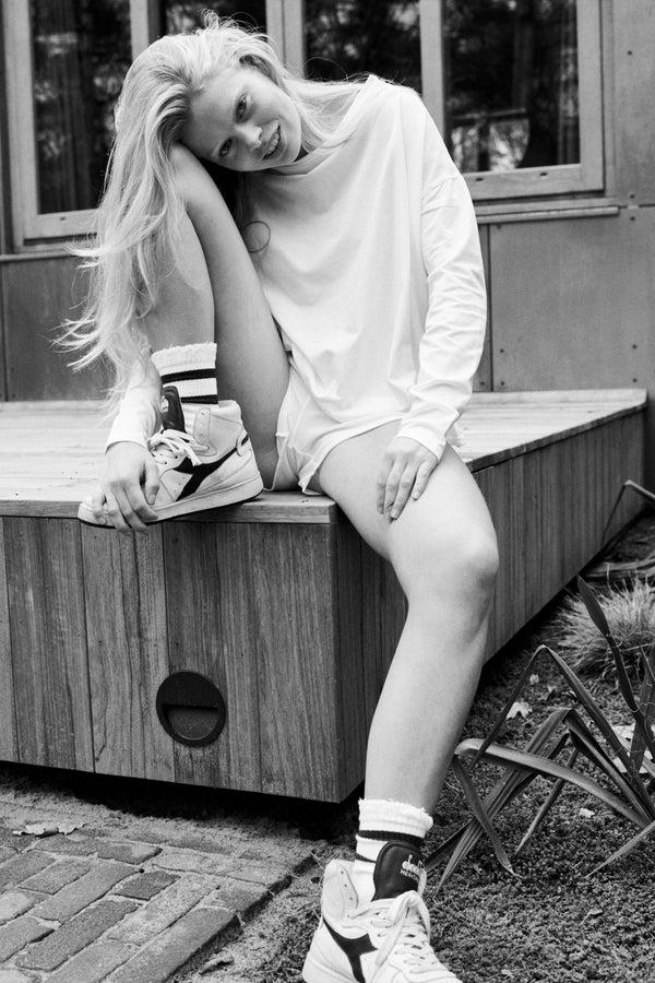 penn & ink SWEATER (T006) WHITE