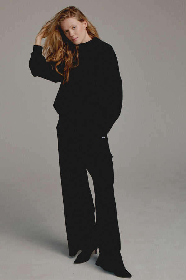 Penn & Ink SWEATER (W25T1198) BLACK