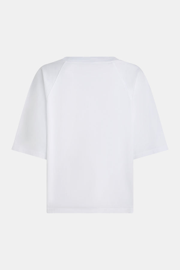 Penn & Ink T-SHIRT PRINT (W25F1746) WHITE - ROYAL BLUE