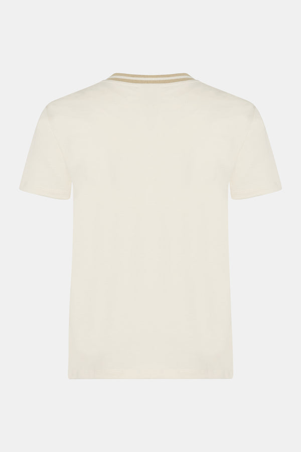 Penn & Ink T-SHIRT PRINT (W25F1768LTD) ECRU - SAND