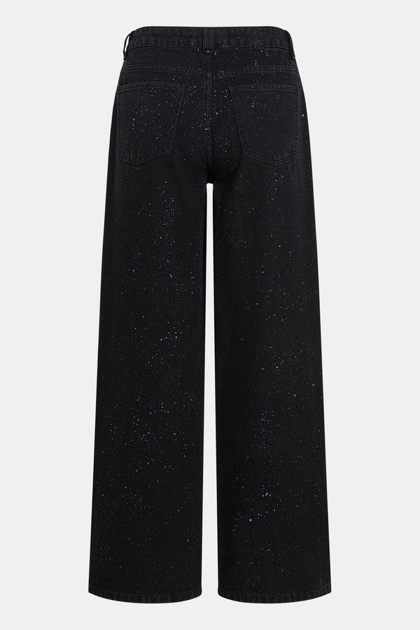 Penn & Ink TROUSERS GLITTER (W25Z816LTD) BLACK JEANS