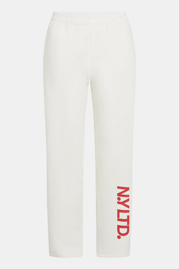 Penn & Ink TROUSERS PRINT (W25T1218LTD) MILK - RED