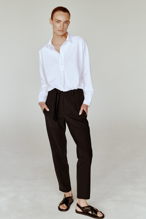 penn & ink TROUSERS (RALEIGH) BLACK