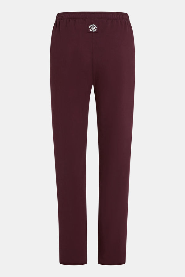 Penn & Ink TROUSERS STRIPE (W25F1706) AUBERGINE - ECRU