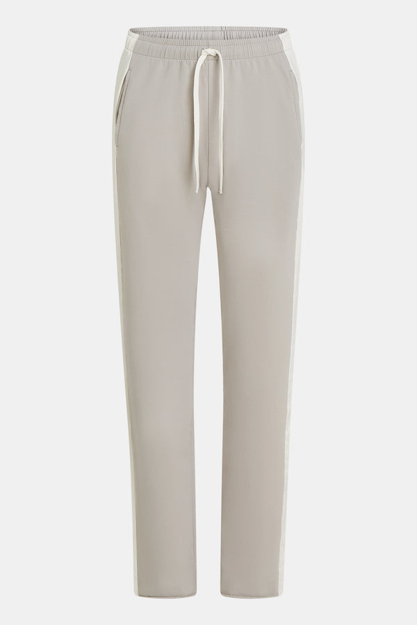 Penn & Ink TROUSERS STRIPE (W25F1706) MINERAL - ECRU