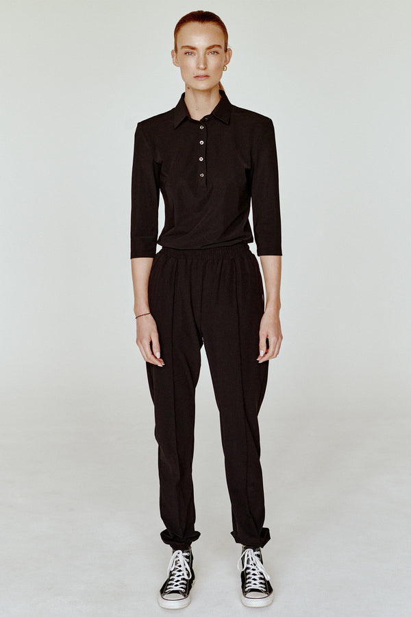 penn & ink TROUSERS (TRENTON) BLACK