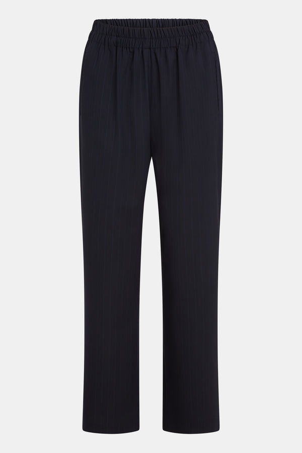 Penn & Ink TROUSERS (W25N1632) NAVY STRIPE