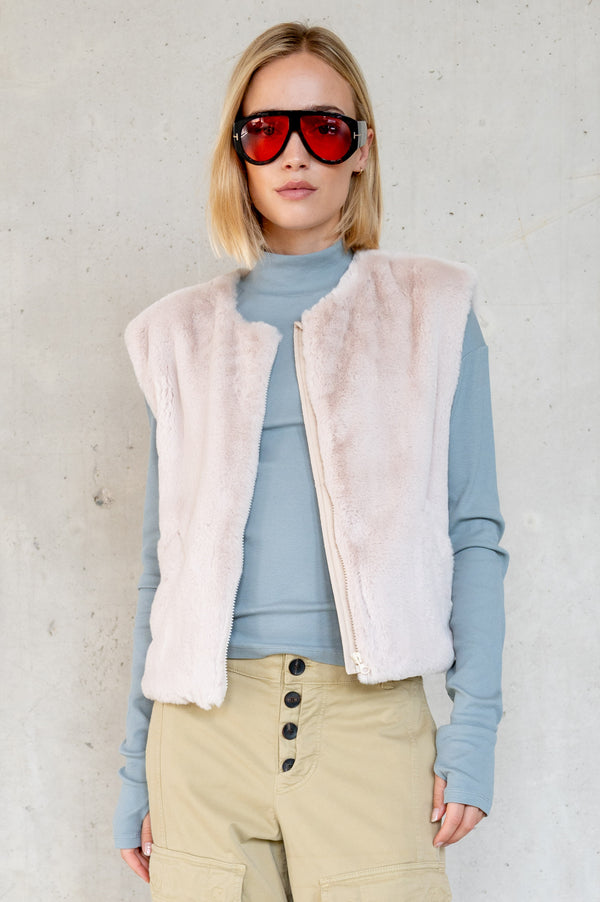 penn & ink WAISTCOAT (W25C323LTD) VANILLA