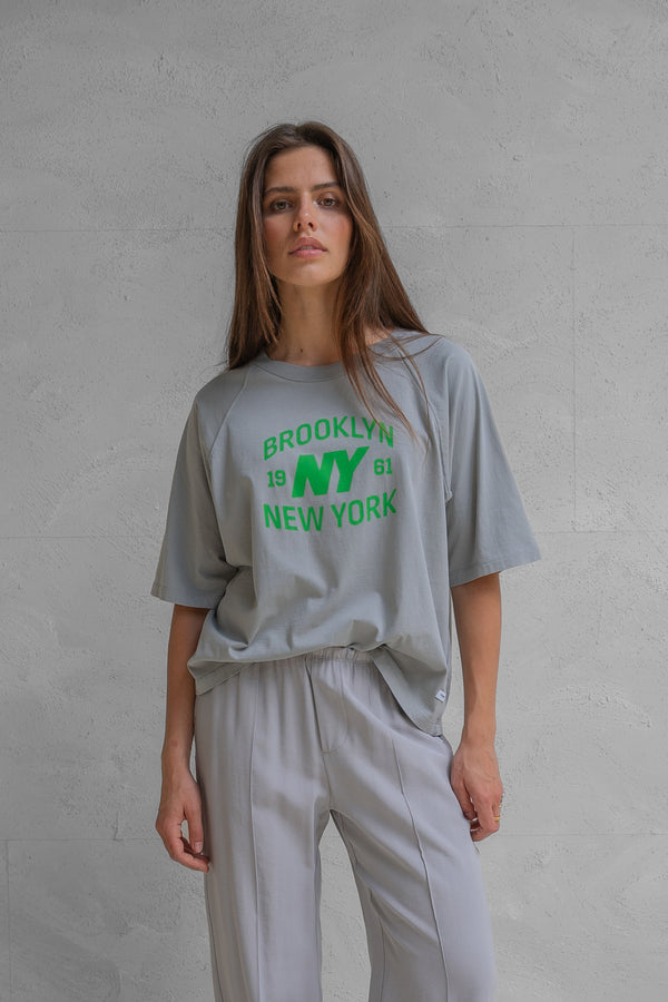 penn & ink T-SHIRT PRINT (W25F1746) MINERAL - VIBRANT GREEN