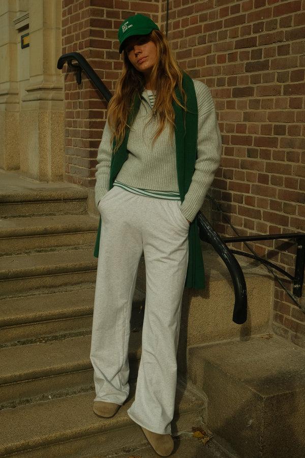 penn & ink TROUSERS MELANGE (W25F1766LTD-M) GREY MELANGE - ECRU