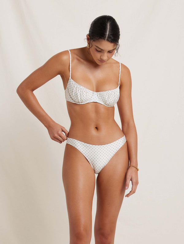 Peony Swimwear Everlasting Ruched Balconette Caper Spot