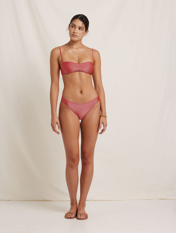 Peony Swimwear Boudoir Staple Pant Rose