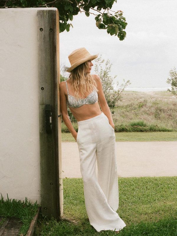 Peony Swimwear Broderie Pant Gardenia