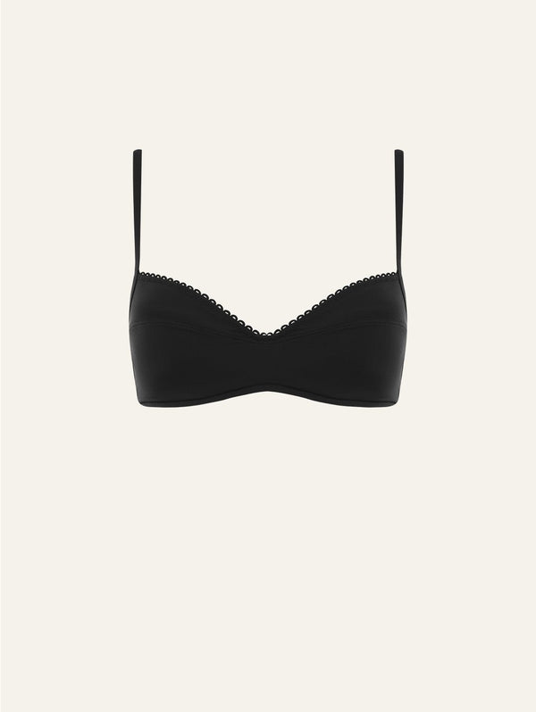 peony swimwear Contour Bralette Noir