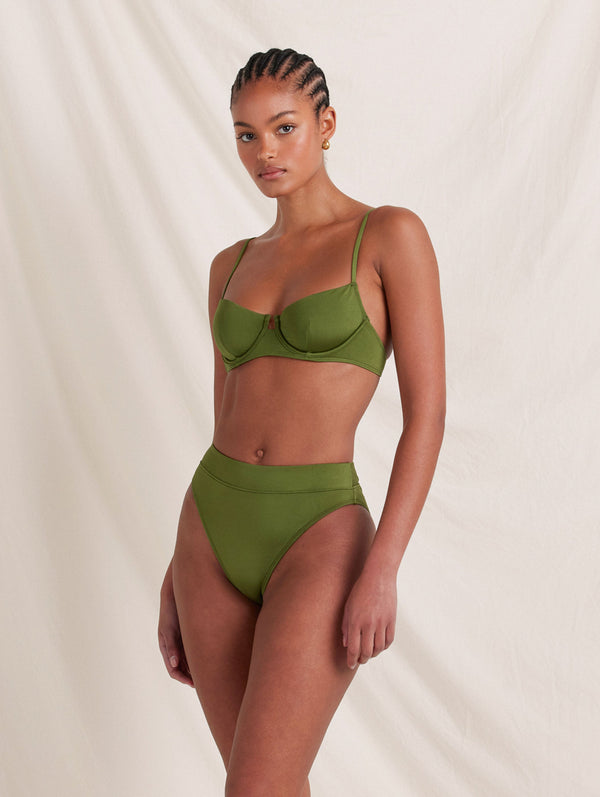 Peony Swimwear Everlasting Balconette Olivine