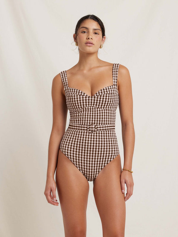 Peony Swimwear Forever Underwire One Piece Toffee
