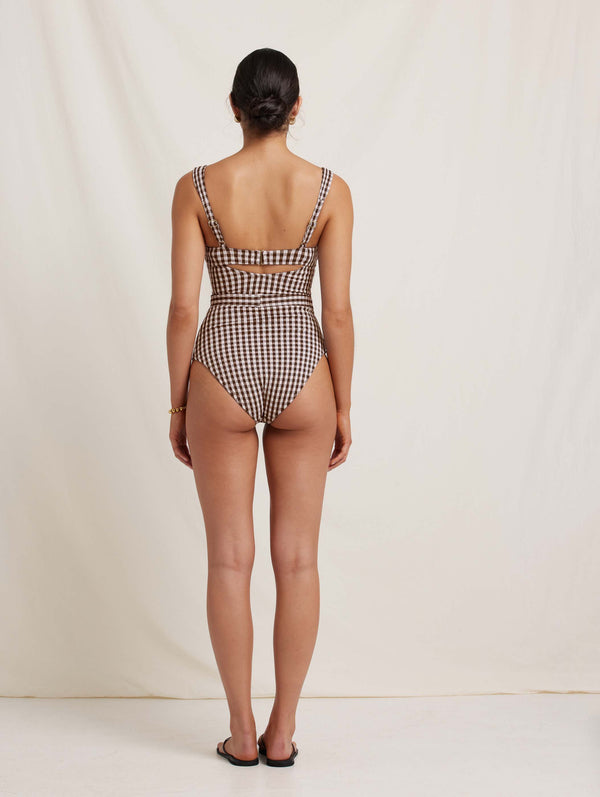 Peony Swimwear Forever Underwire One Piece Toffee