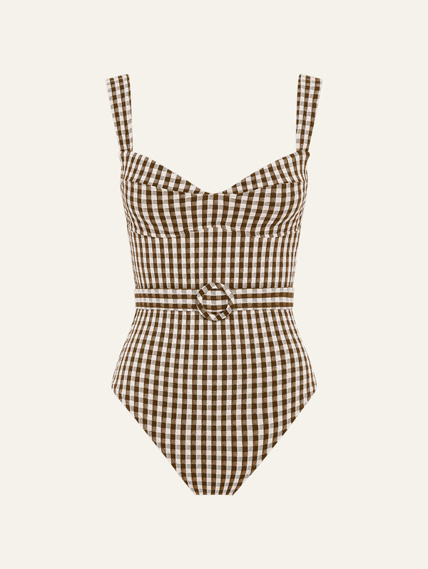 peony swimwear Forever Underwire One Piece Toffee