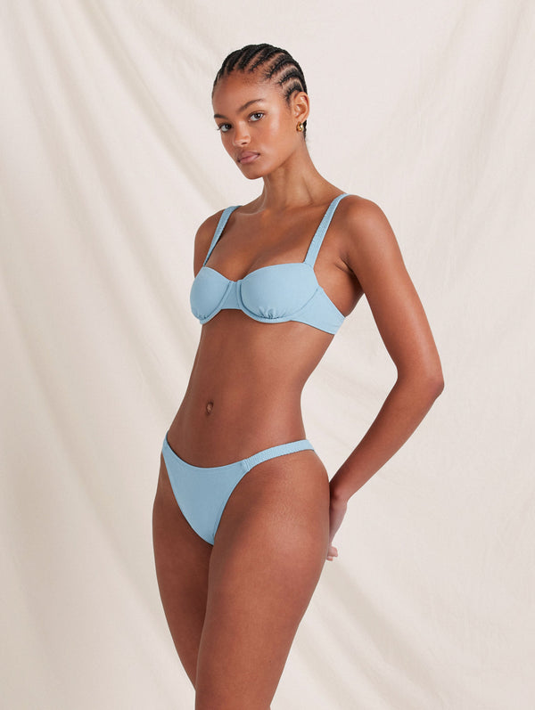 Peony Swimwear Holiday Balconette Dusty Blue
