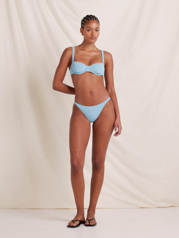 Peony Swimwear Holiday Balconette Dusty Blue