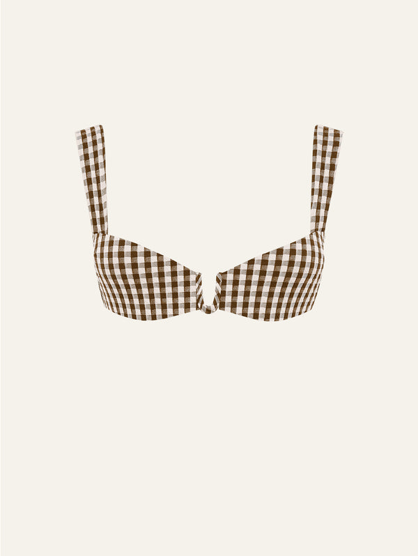 peony swimwear Lover Bralette Toffee