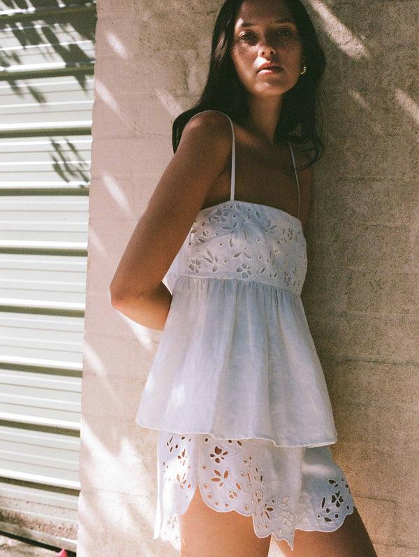 Peony Swimwear Memoir Babydoll Cami Creme