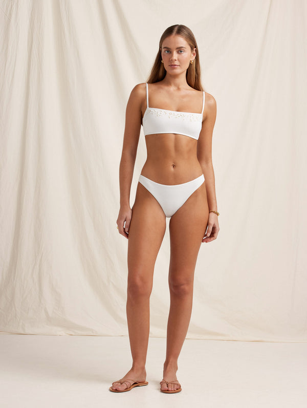 Peony Swimwear Memoir Staple Pant Creme