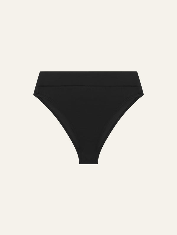 peony swimwear Mid High Cut Pant Noir