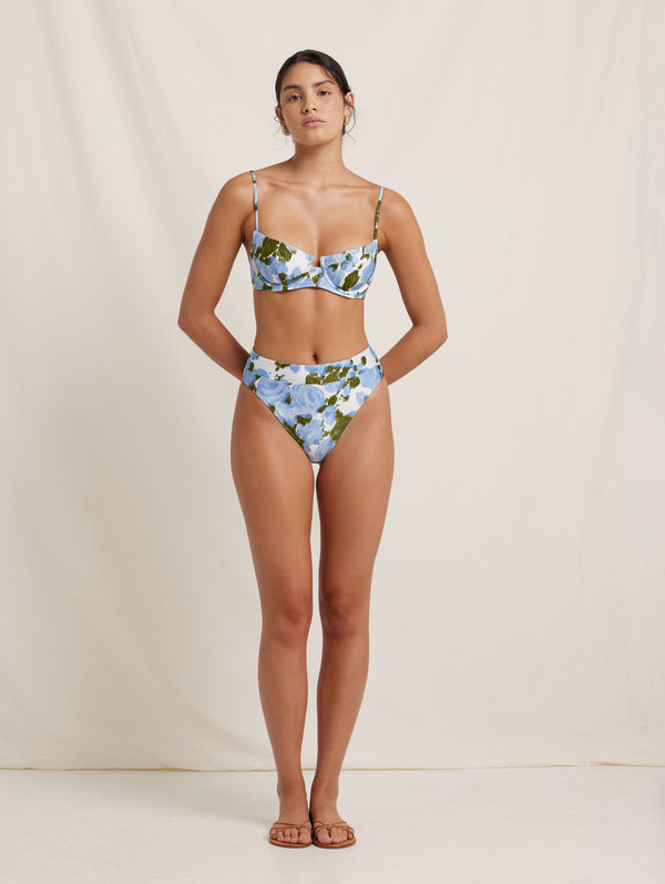Peony Swimwear Mid High Cut Pant Palermo