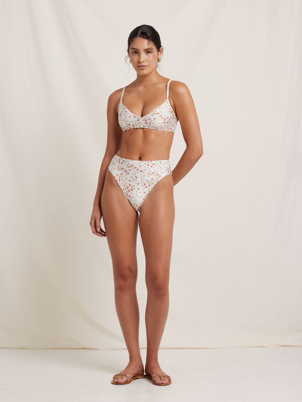 Peony Swimwear Mid High Cut Pant Sweet Pea