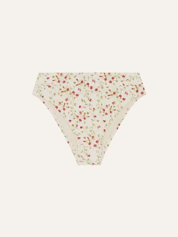 peony swimwear Mid High Cut Pant Sweet Pea