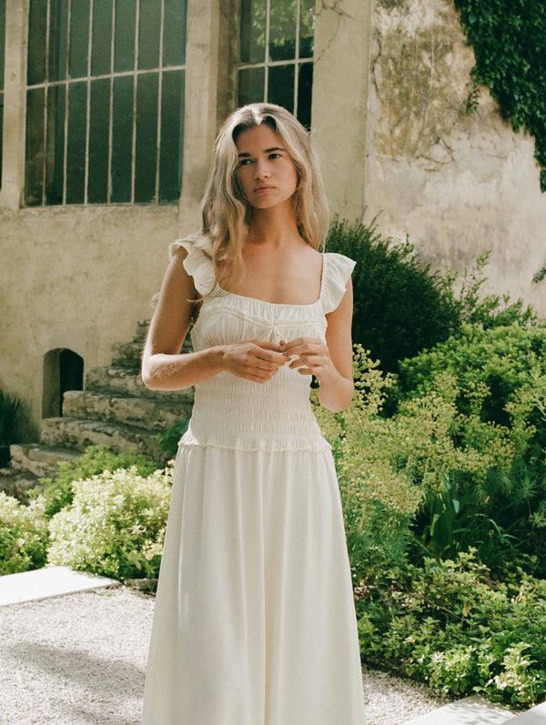 Peony Swimwear Olivia Midi Dress Gardenia