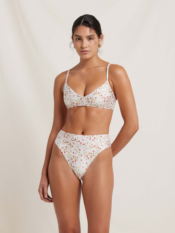 Peony Swimwear Piped Bralette Sweet Pea