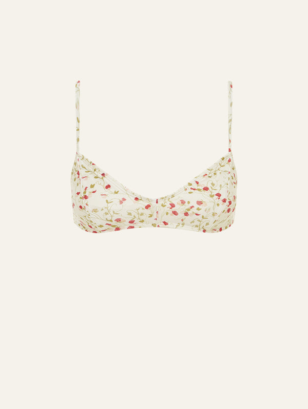 peony swimwear Piped Bralette Sweet Pea