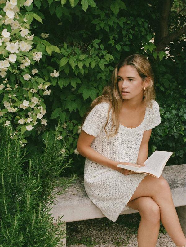 Peony Swimwear Pointelle Jane Mini Dress Seashell