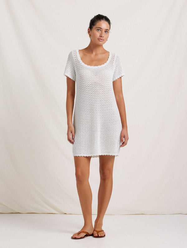 Peony Swimwear Pointelle Jane Mini Dress Seashell