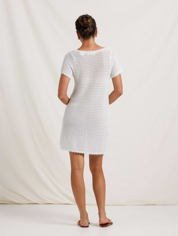 Peony Swimwear Pointelle Jane Mini Dress Seashell