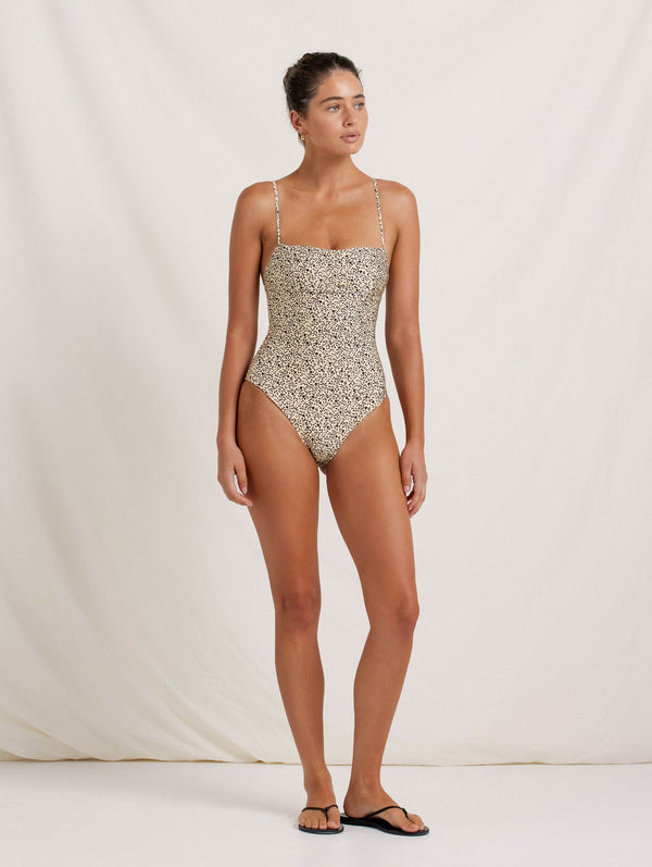 Peony Swimwear Poolside One Piece Foliage