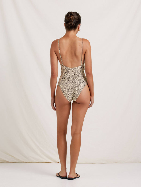 Peony Swimwear Poolside One Piece Foliage