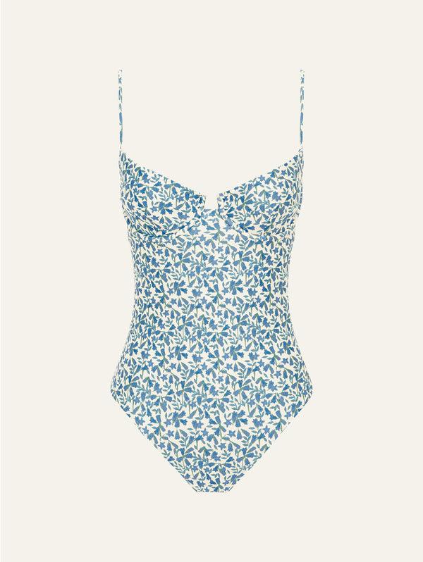 peony swimwear Quintessential One Piece Bluebell