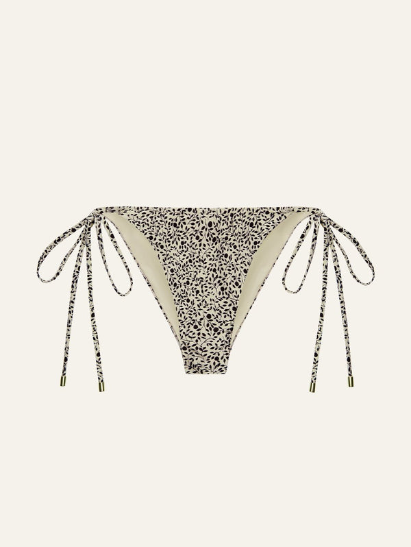 peony swimwear Ruched Channel String Pant Foliage