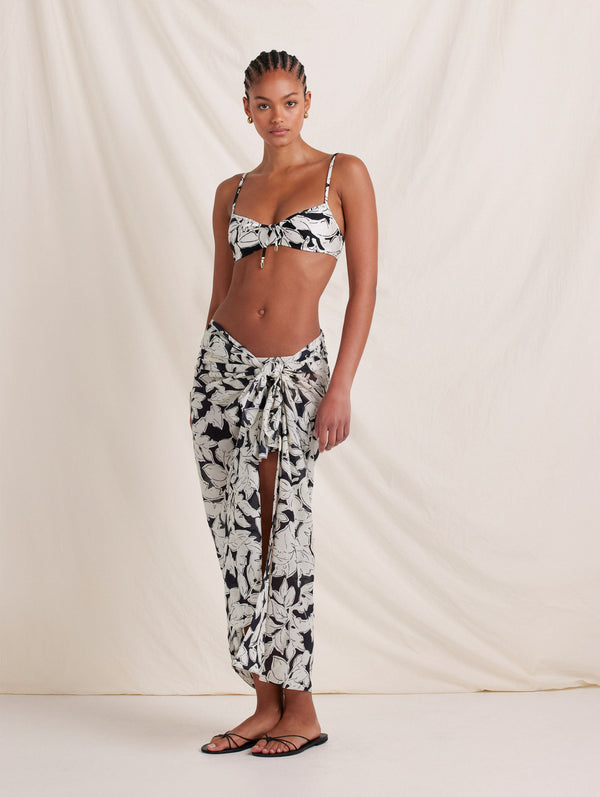 Peony Swimwear Sarong Duet