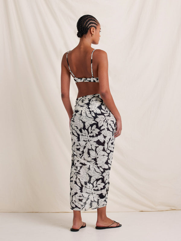 Peony Swimwear Sarong Duet