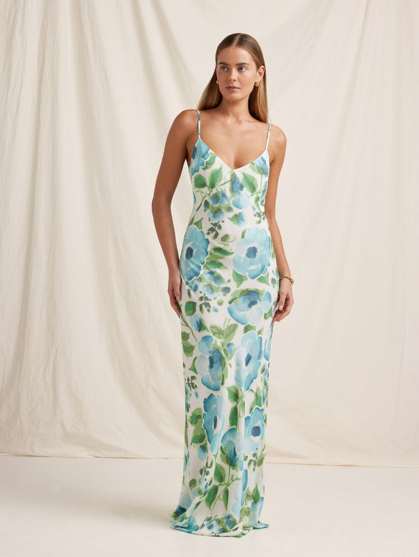 Peony Swimwear Slip Maxi Dress Isles