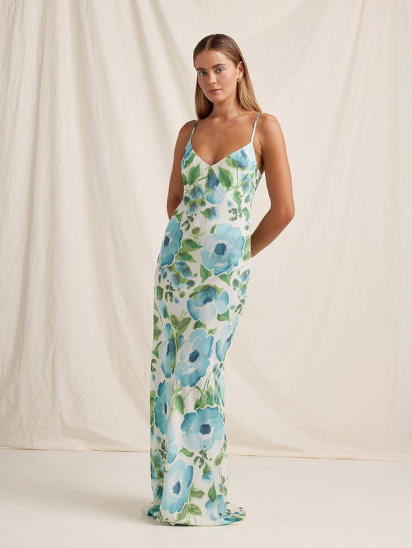 Peony Swimwear Slip Maxi Dress Isles