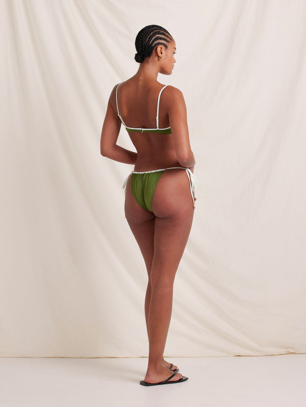 Peony Swimwear Solstice Crop Olivine