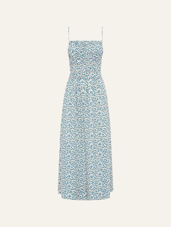 peony swimwear Square Neck Sundress Bluebell