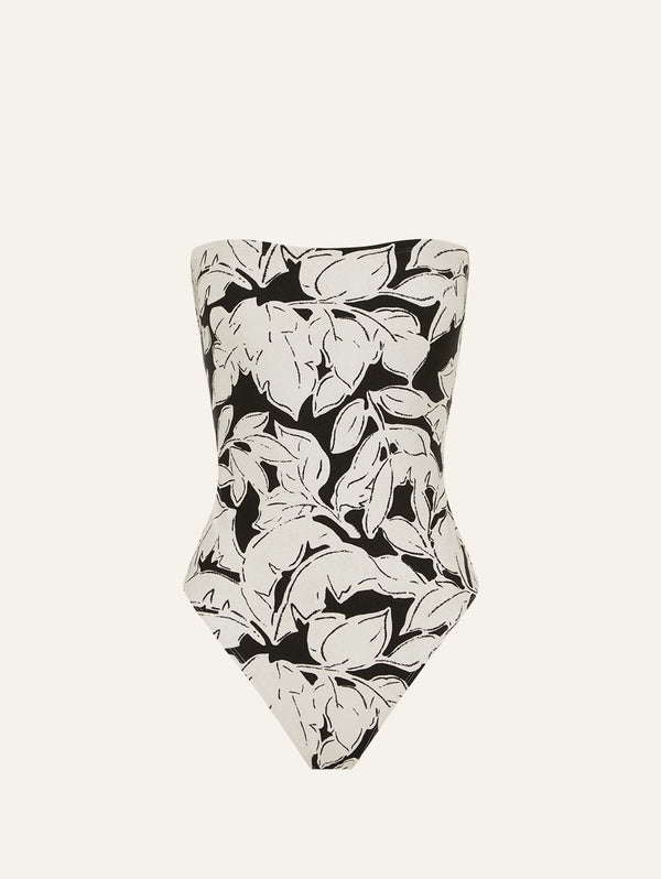 peony swimwear Strapless One Piece Duet